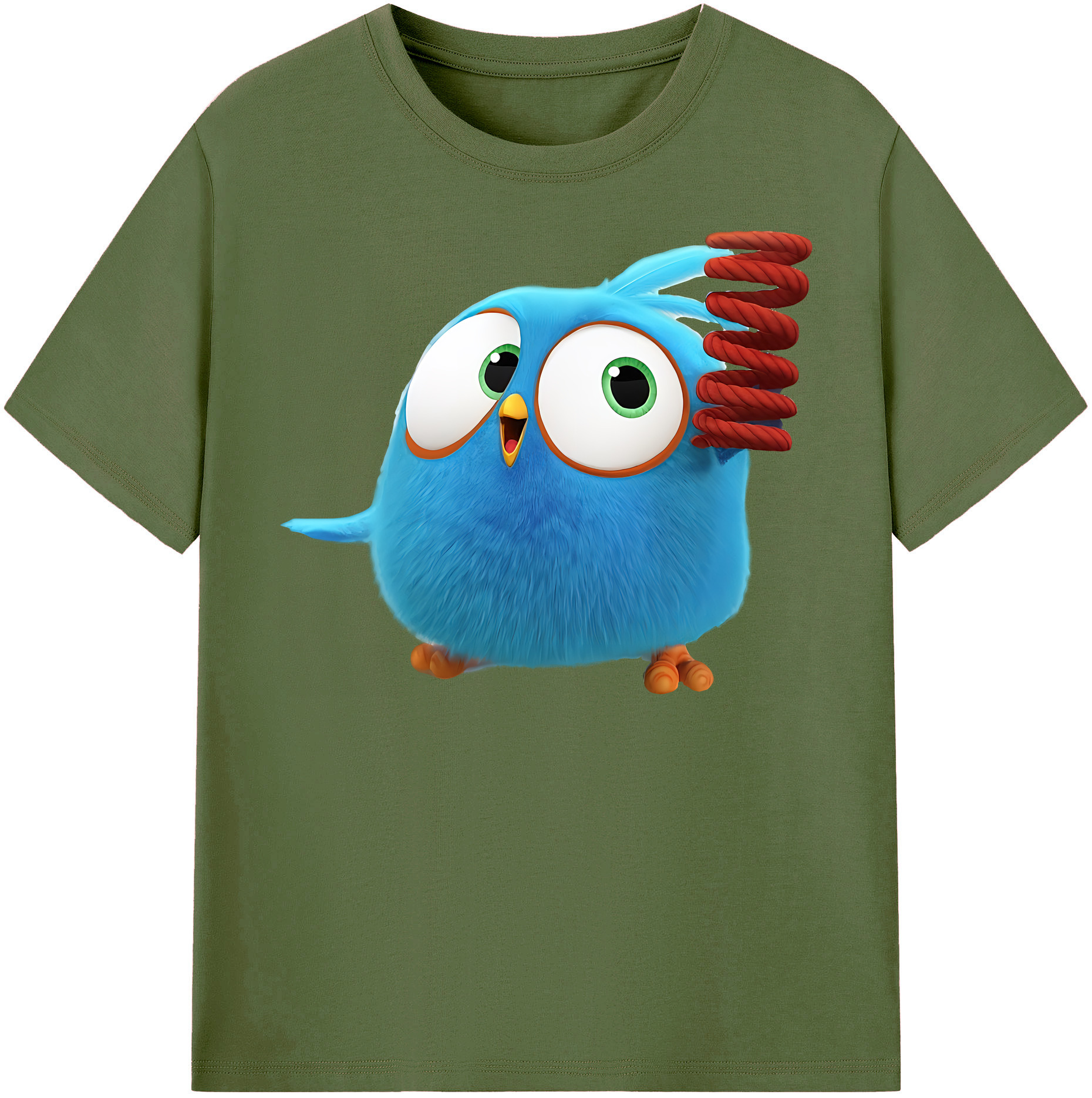 （画像用） Angry Birds アングリーバード 綿100％半袖Tシャツ（フロントプリント）